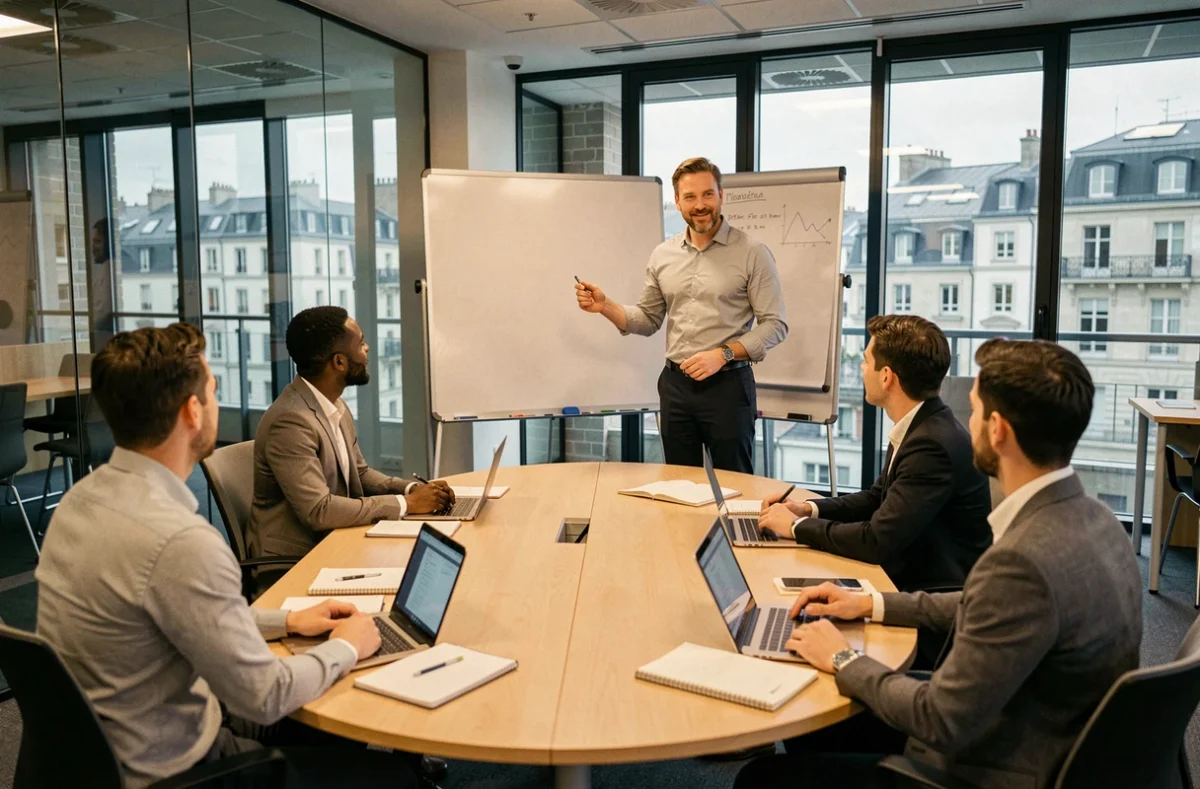 Une session de formation inter-entreprises Cegos dans une salle de conférence moderne à Nantes