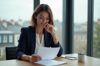 Femme française de 43 ans dans un espace coworking