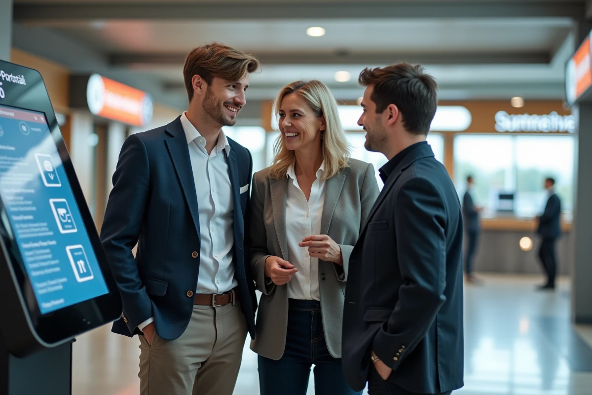 Jeunes en discussion autour d